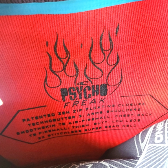 PSYCHO FREAK 3/2MM BACK ZIP FULL WETSUIT Men Size LT (Large Tall) - Picture 13 of 14